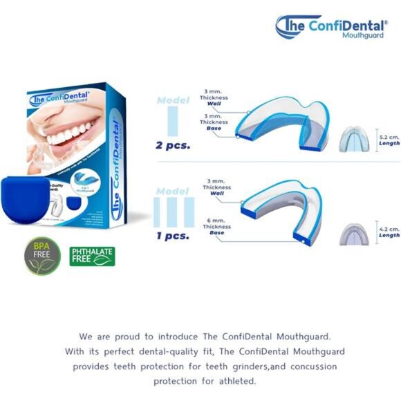 Pack of 3 Moldable Mouth Guard for Teeth Grinding Clenching Bruxism, Sport - Picture 6 of 8